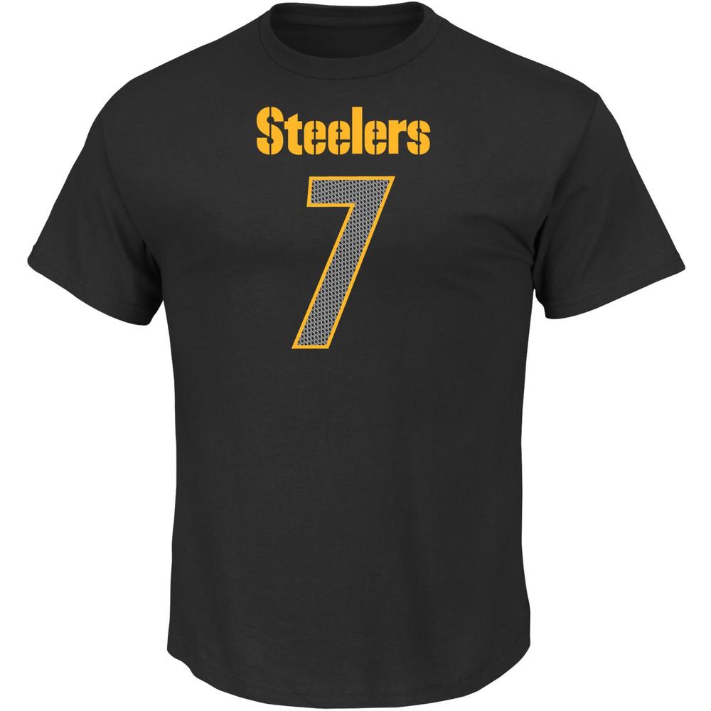 NFL Men's Crew Neck T-Shirt - Pittsburgh Steelers Ben Roethlisberger