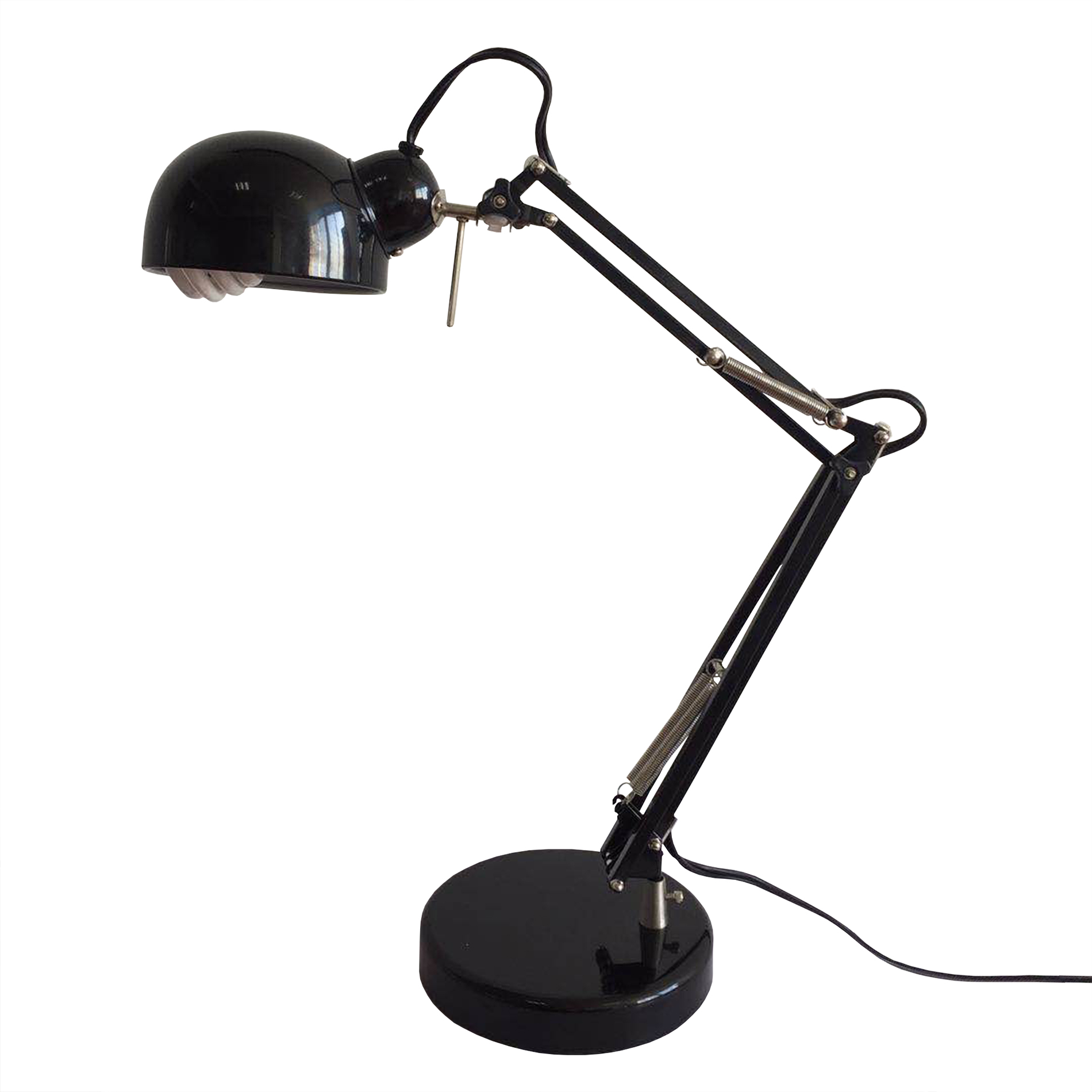 27” x 6.5” CFL Adjustable Desk Lamp - Black 27” x 6.5” CFL Adjustable Desk Lamp - Black