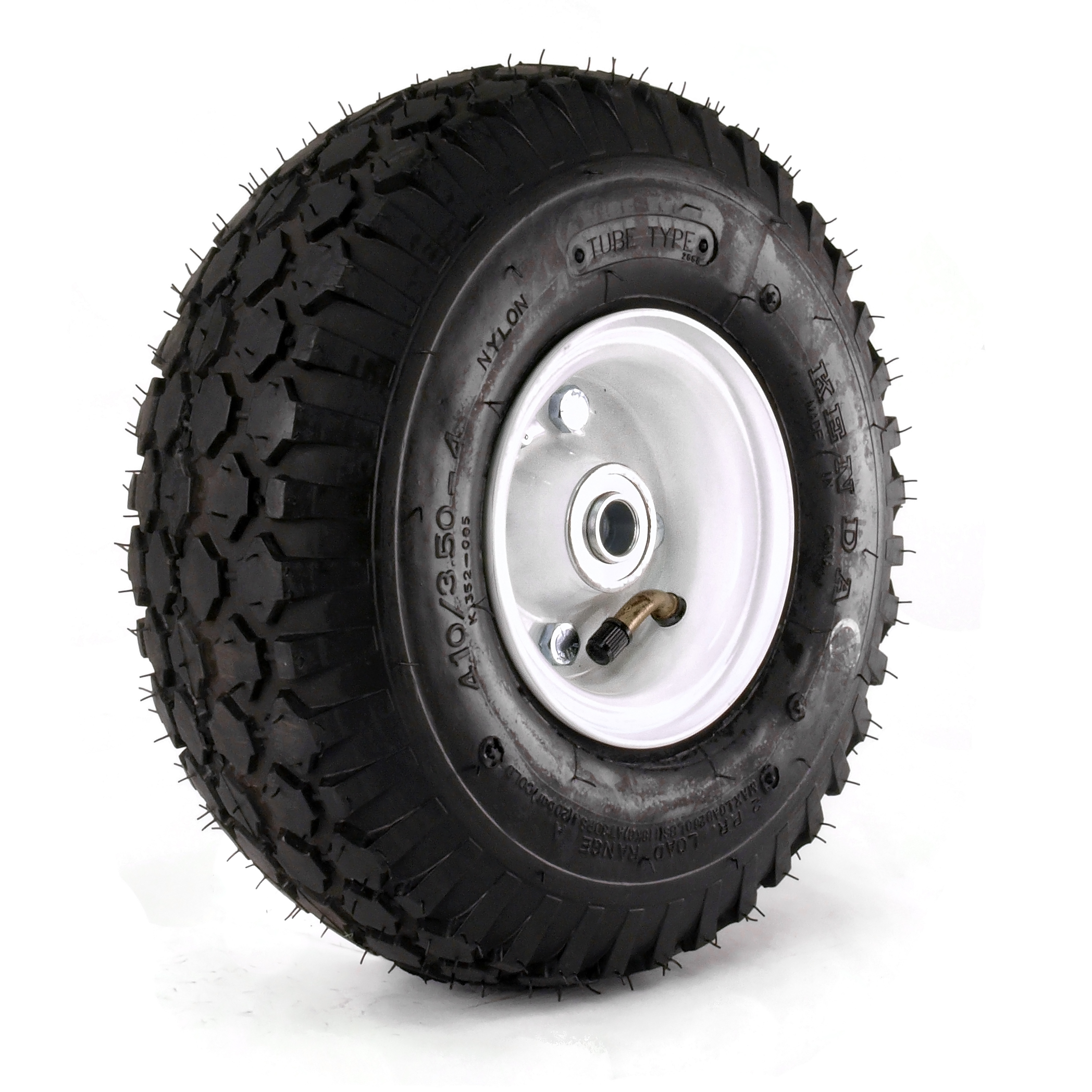 KENDA K352 Stud 410/350 4 Tire Mounted on Two piece Wheel with 2 1/8