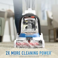 Hoover  Power Dash  Bagless  Carpet Cleaner  7 amps Standard  Gray