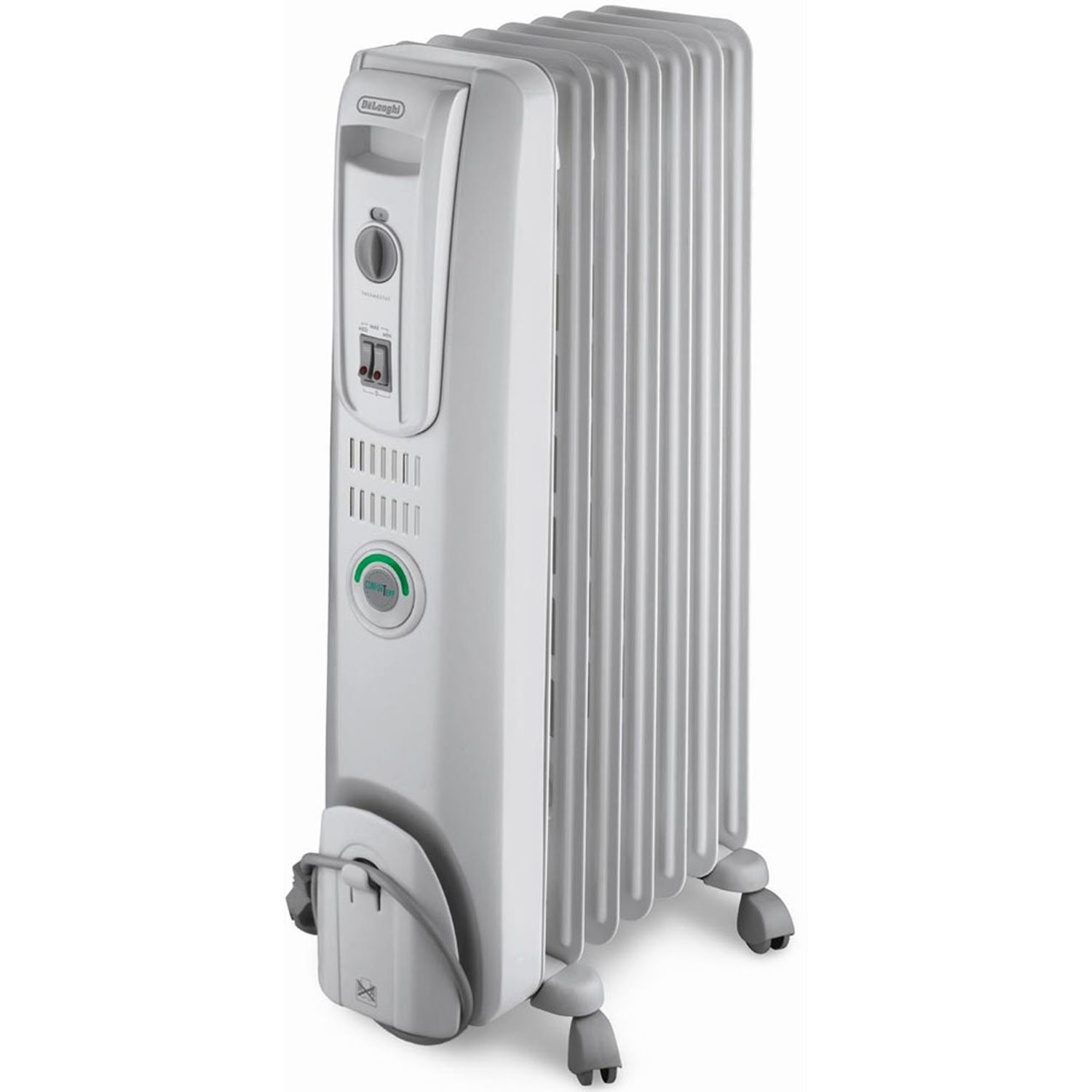 DeLONGHI EW7707CM Safeheat 1500-Watt ComforTemp Portable Oil-Filled Radiator  - Grey