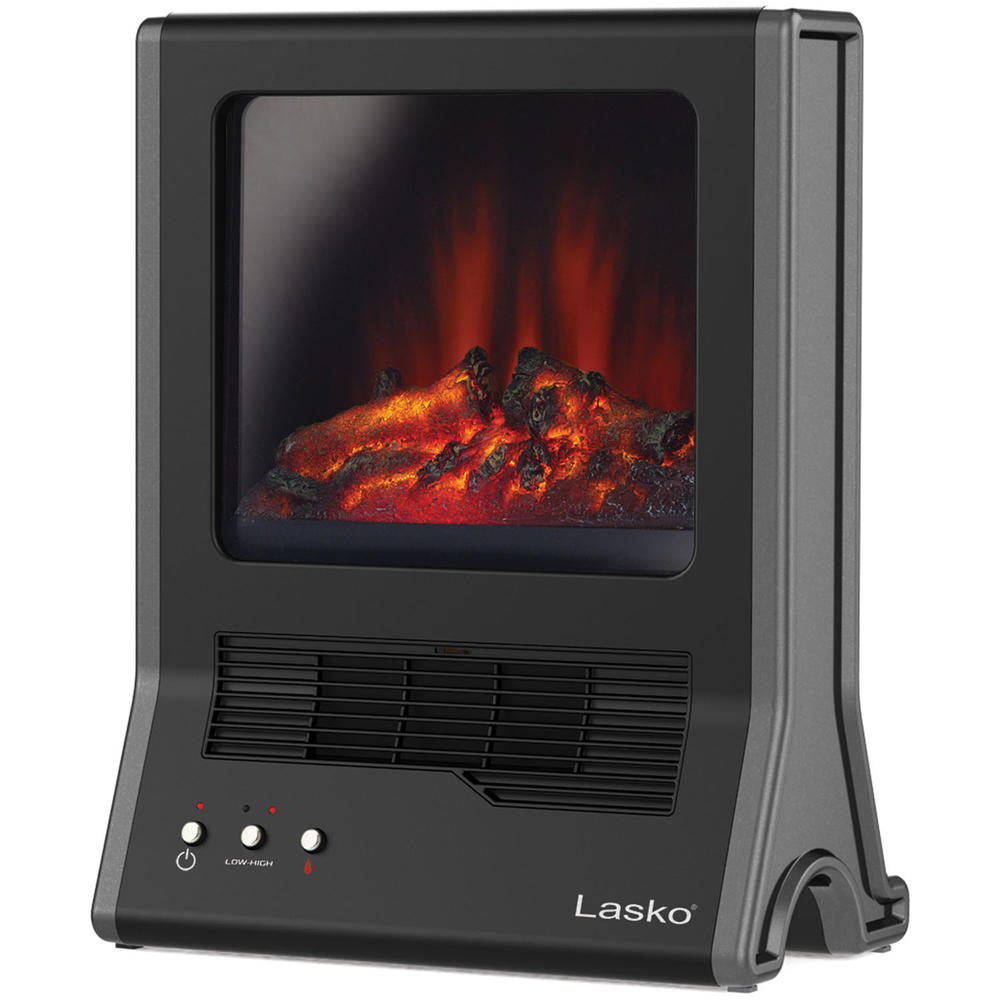 Lasko Products CA20100 Ultra Ceramic Fireplace Heater - Black