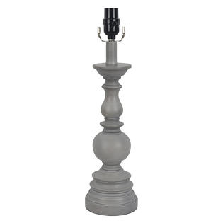 Essential Home Washed Wood Table Lamp Base - Gray