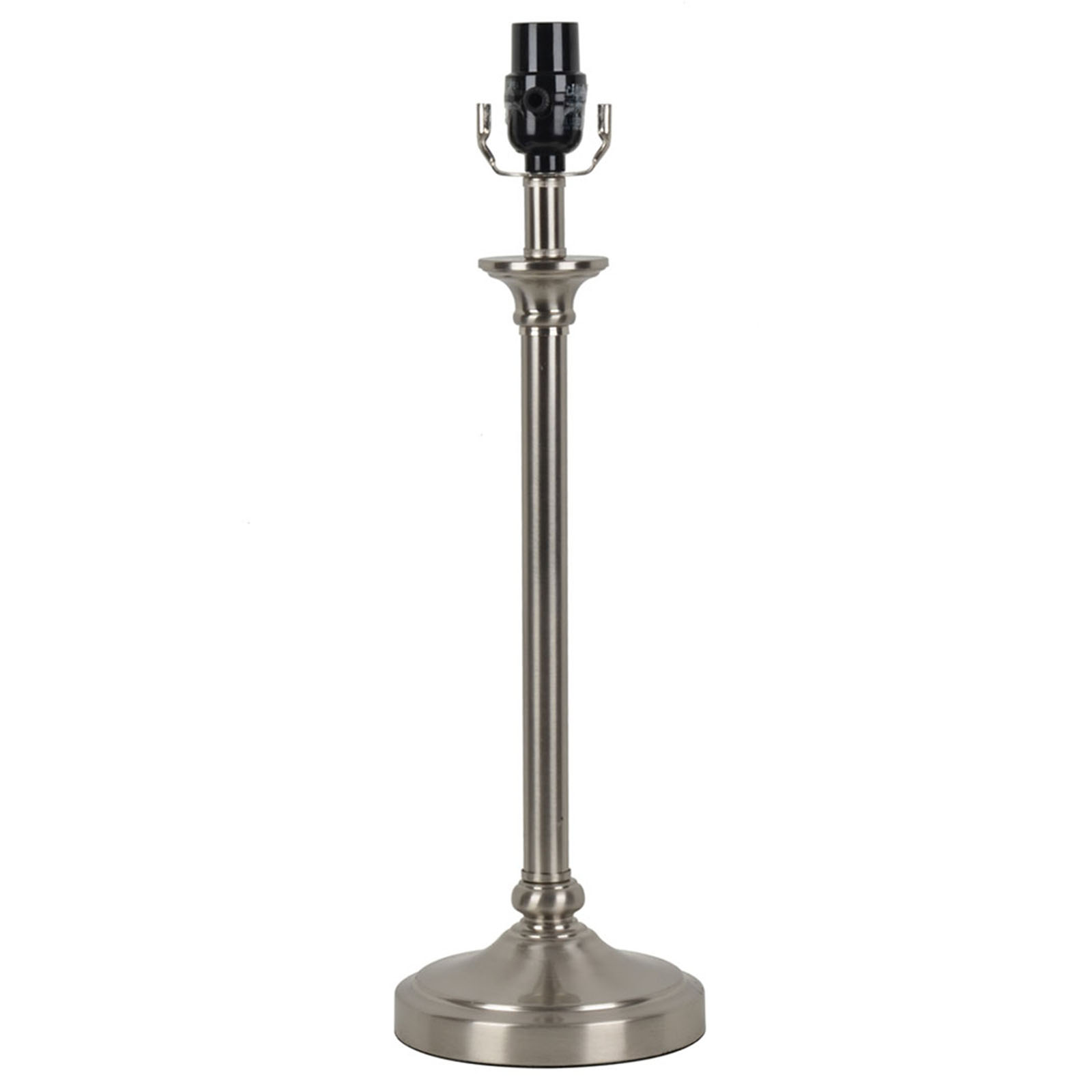 Essential Home Brushed Steel Table Base - Includes CFL bulb, Silver Essential Home Brushed Steel Table Base - Includes CFL bulb, Silver