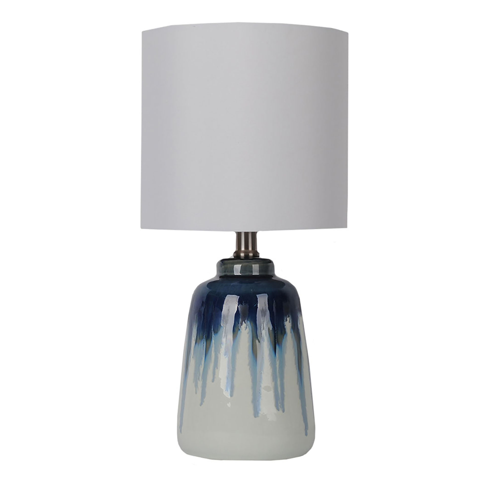 Sutton Rowe 16.25” x 8” Ceramic Accent Table Lamp - Blue Ombre Sutton Rowe 16.25” x 8” Ceramic Accent Table Lamp - Blue Ombre