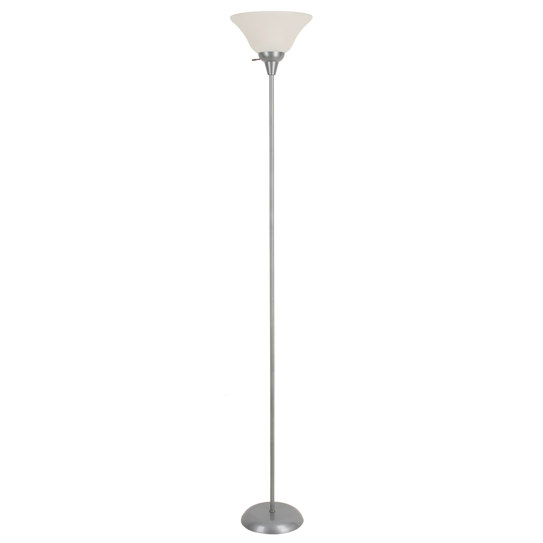 Essential Home CFL Silver Painted Floor Lamp