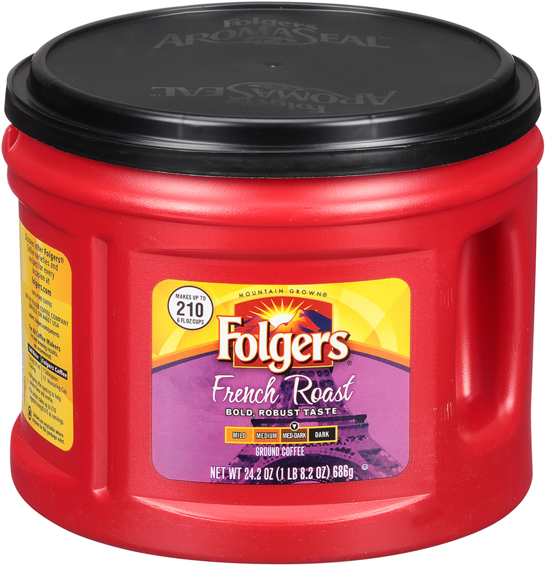 Folgers French Roast Coffee, 24.2 oz,