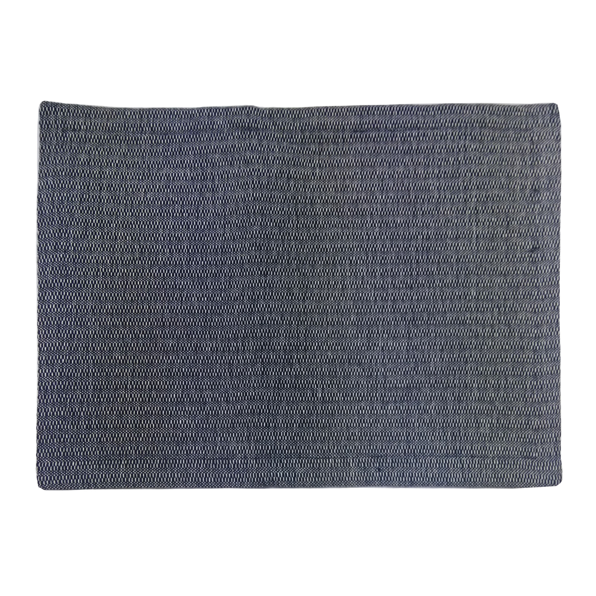Cannon Woven Dobby Placemat &#8211; Navy/White