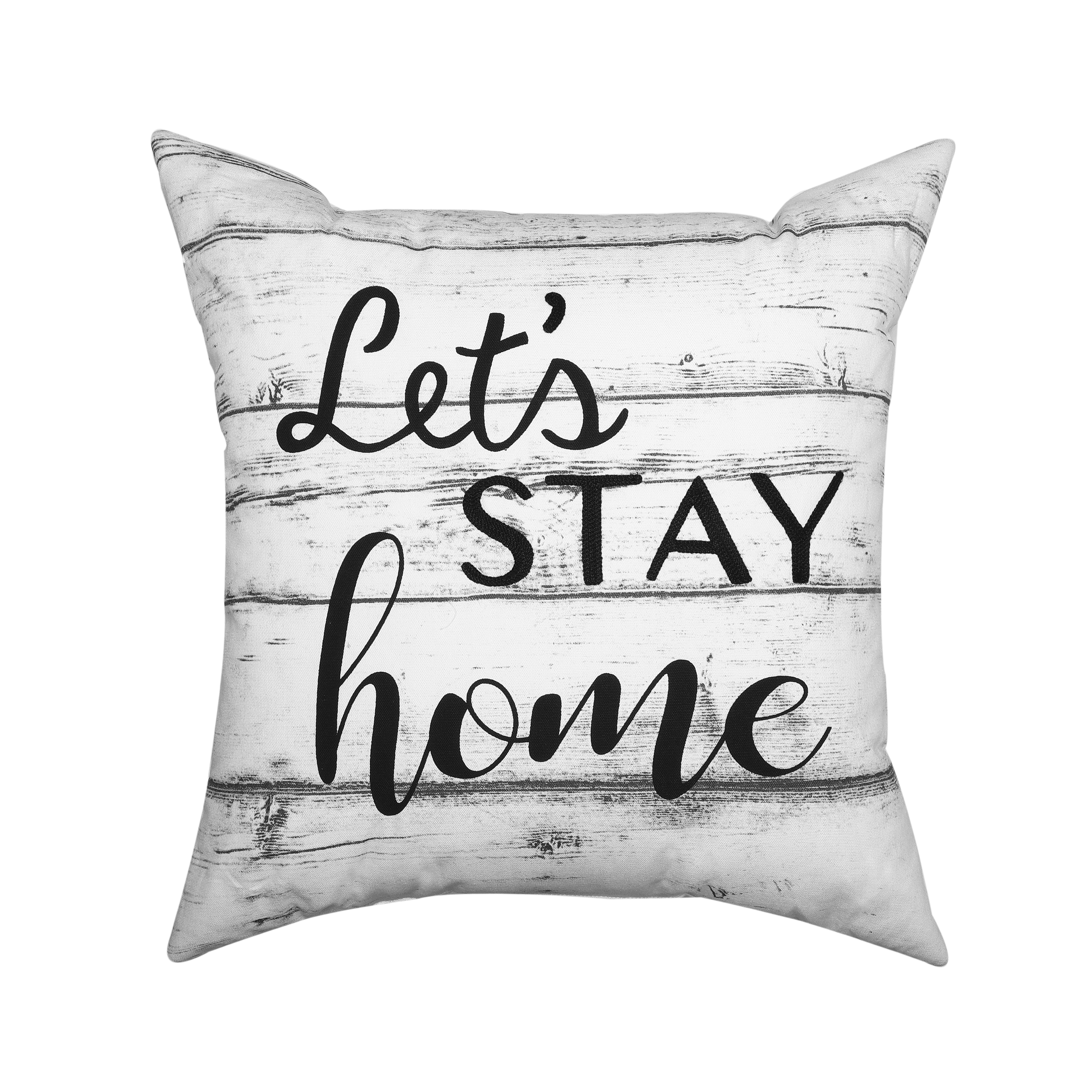 Let&#8217;s Stay Home Decorative Pillow