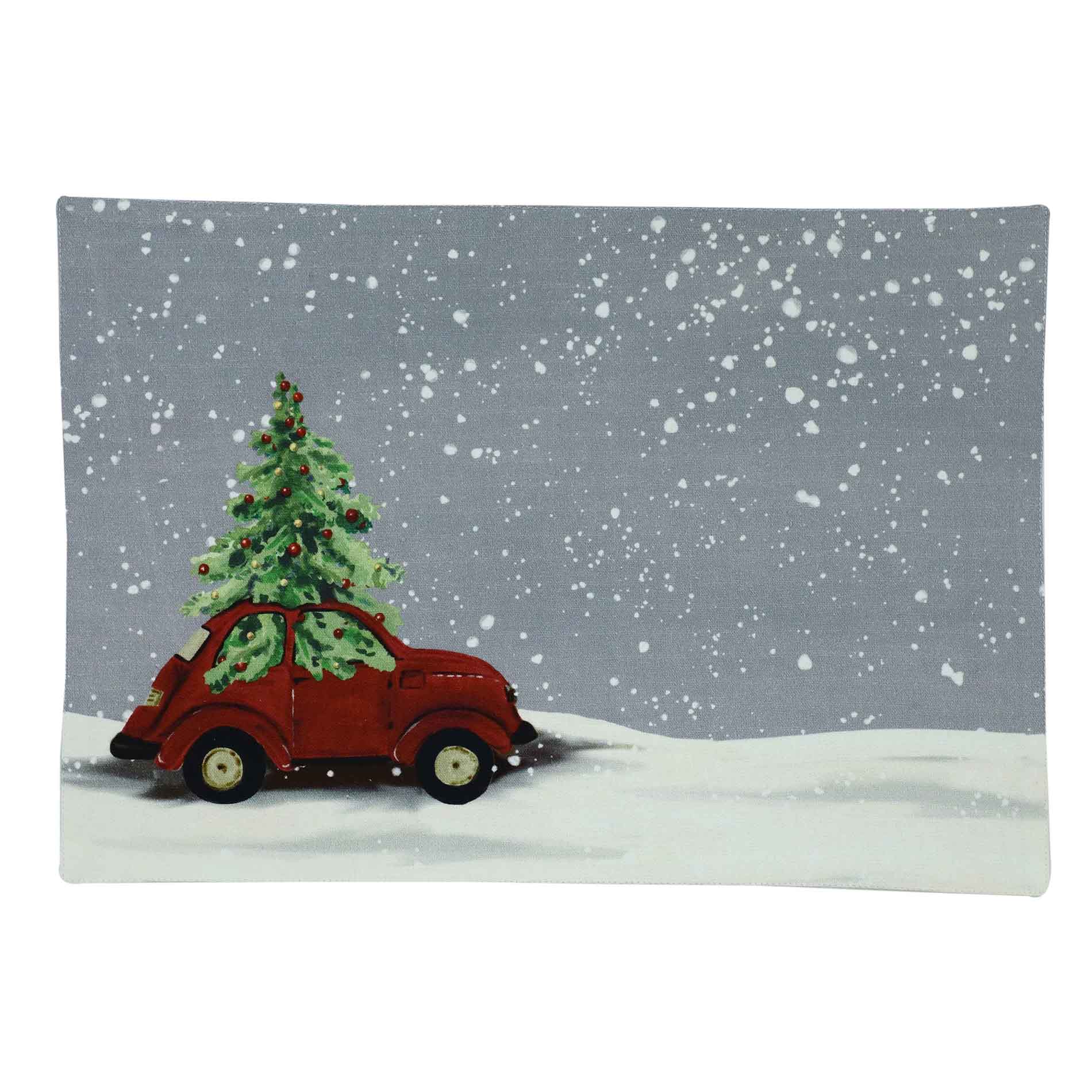 Trim A Home&reg 13&#8221; x 18&#8221; Cotton Placemat With Car Print
