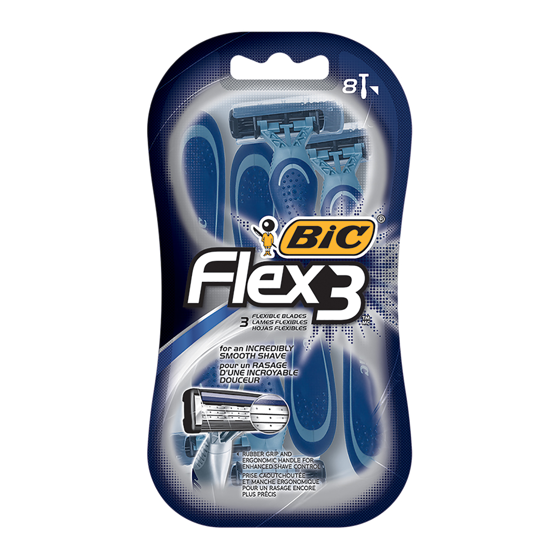 BIC Flex 3, 8 Pack