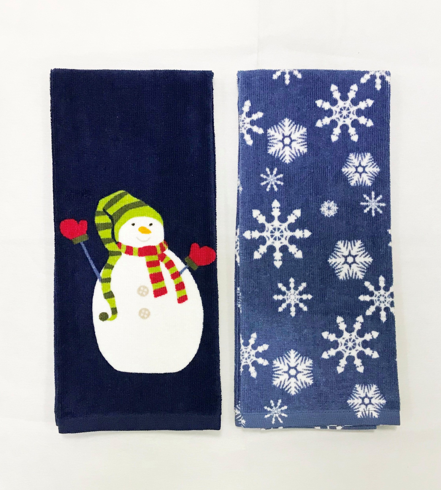 Cannon 2-Pack Snowman Holiday Towels