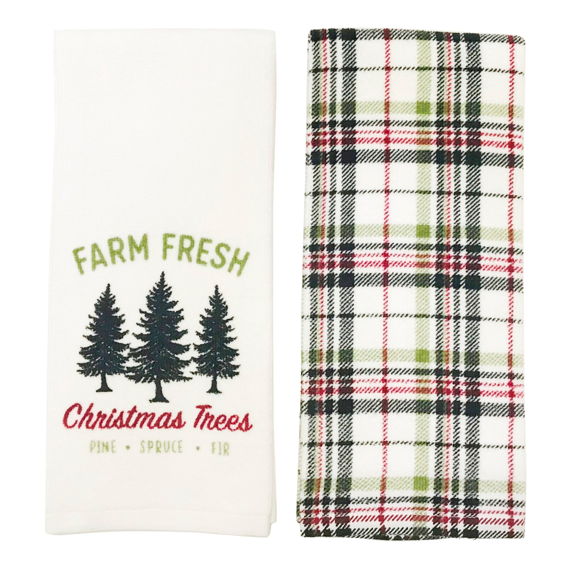 Trim A Home&reg 2-Pack Christmas Kitchen Towels