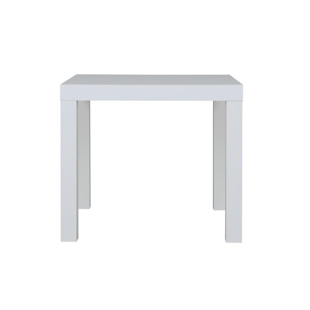Dorel Parsons White End Table