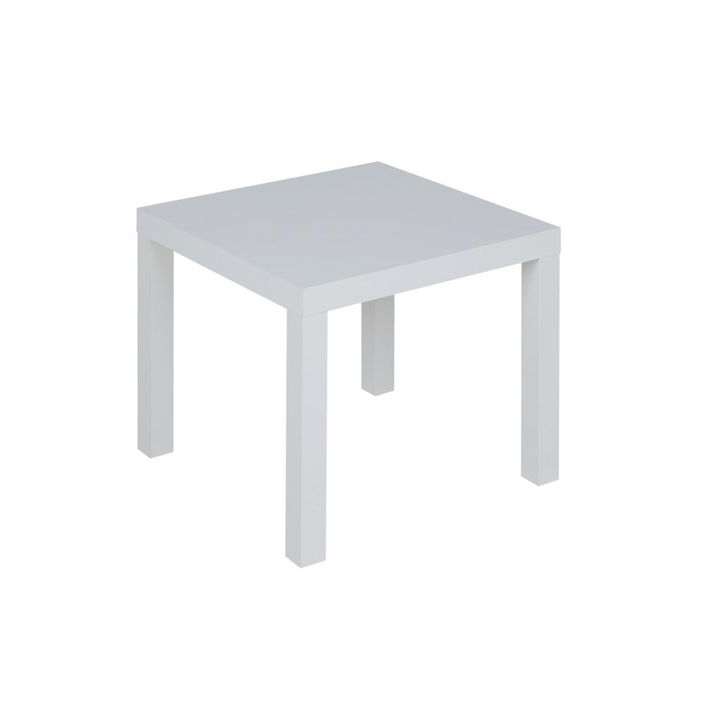Dorel Parsons White End Table