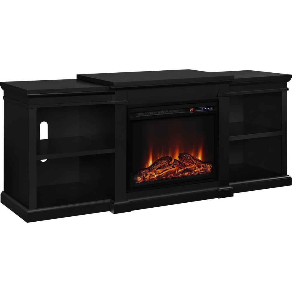 Dorel Home Furnishings Manchester TV Stand with Fireplace