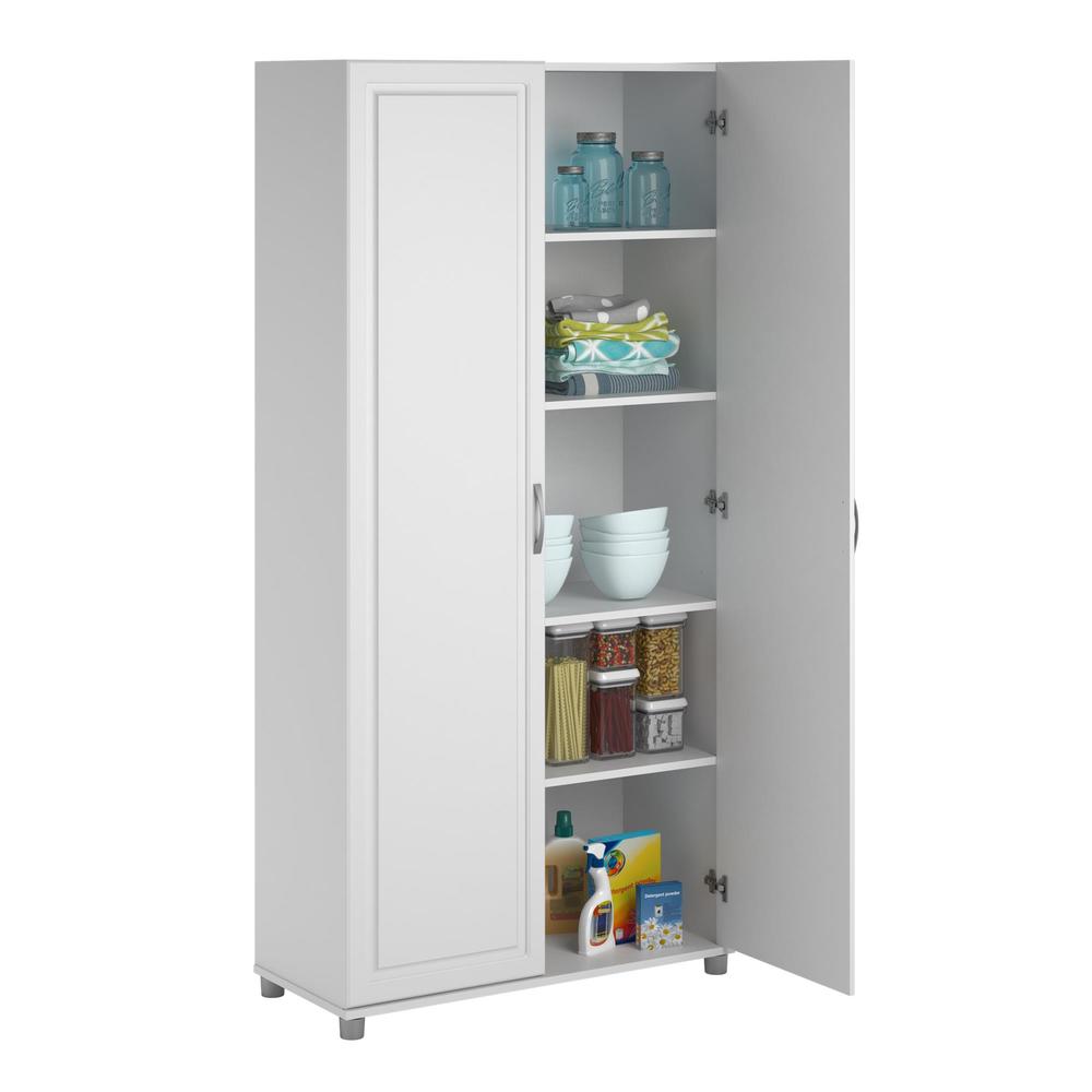 Dorel Kendall 36" White Utility Storage Cabinet