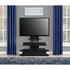 Dorel Home Furnishings Ameriwood Home Galaxy TV Stand with Mount and Drawers for TVs up to 70" Wide, Black