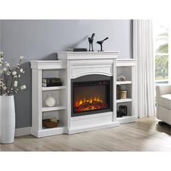 Dorel Home Furnishings Ameriwood Home Lamont Mantel Fireplace, White,1815096COM