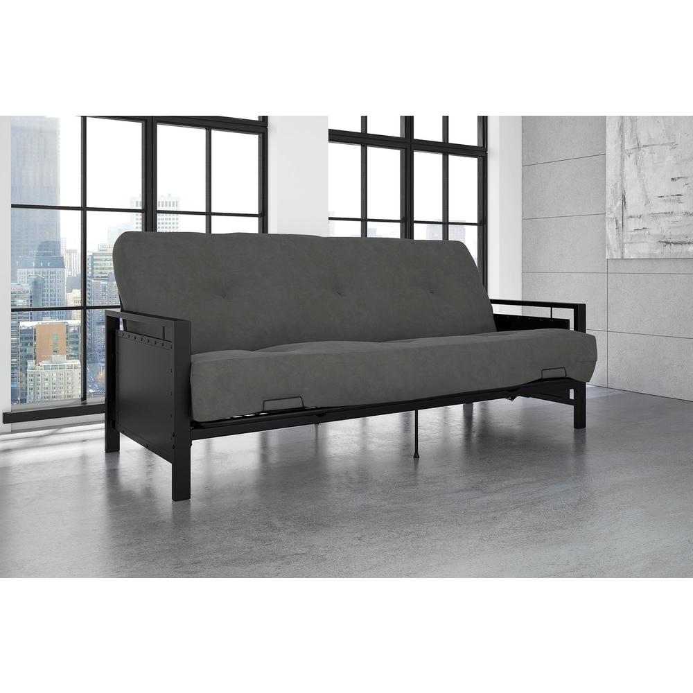 Dorel Home Furnishings Henley Black Metal Arm Futon Frame