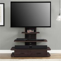 Dorel Home Furnishings Ameriwood Home Galaxy TV Stand with Mount and Drawers for TVs up to 70" Wide, Espresso