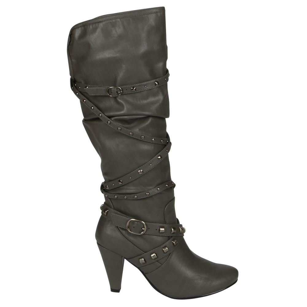 Italina Women's Reiley Slouch Boot - Grey