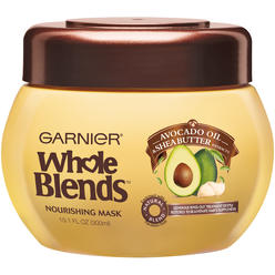 Garnier Whole Blends Hair Mask with Avocado Oil & Shea Butter Extracts, Dry Hair, 10.1 fl. oz.