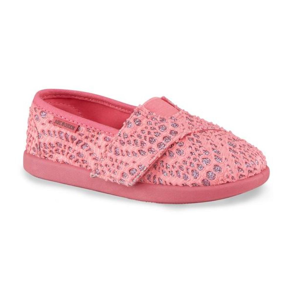 Joe Boxer Toddler Girl's Bronx Pink Glitter Slip-On Shoe