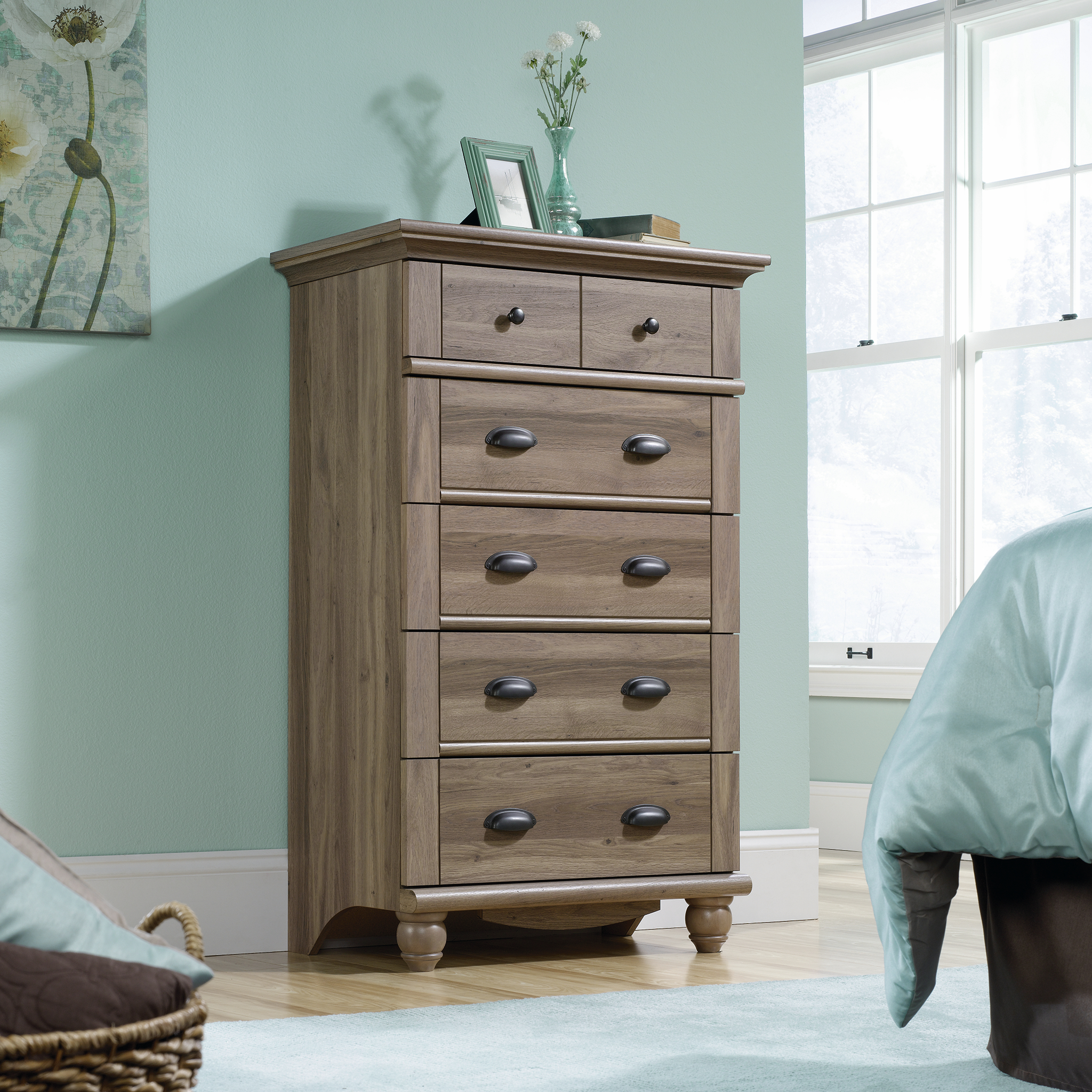 Sauder Harbor View Chest 5 Drawer Chest Dresser