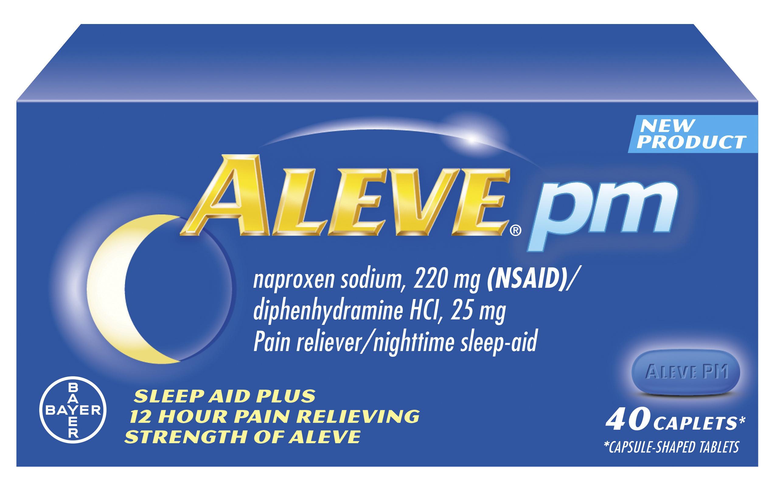 Aleve Pain Reliever/Nighttime Sleep Aid Caplets 40 caplets