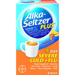 Alka-Seltzer Plus Severe Cold and Flu Day Powder, 6 Count
