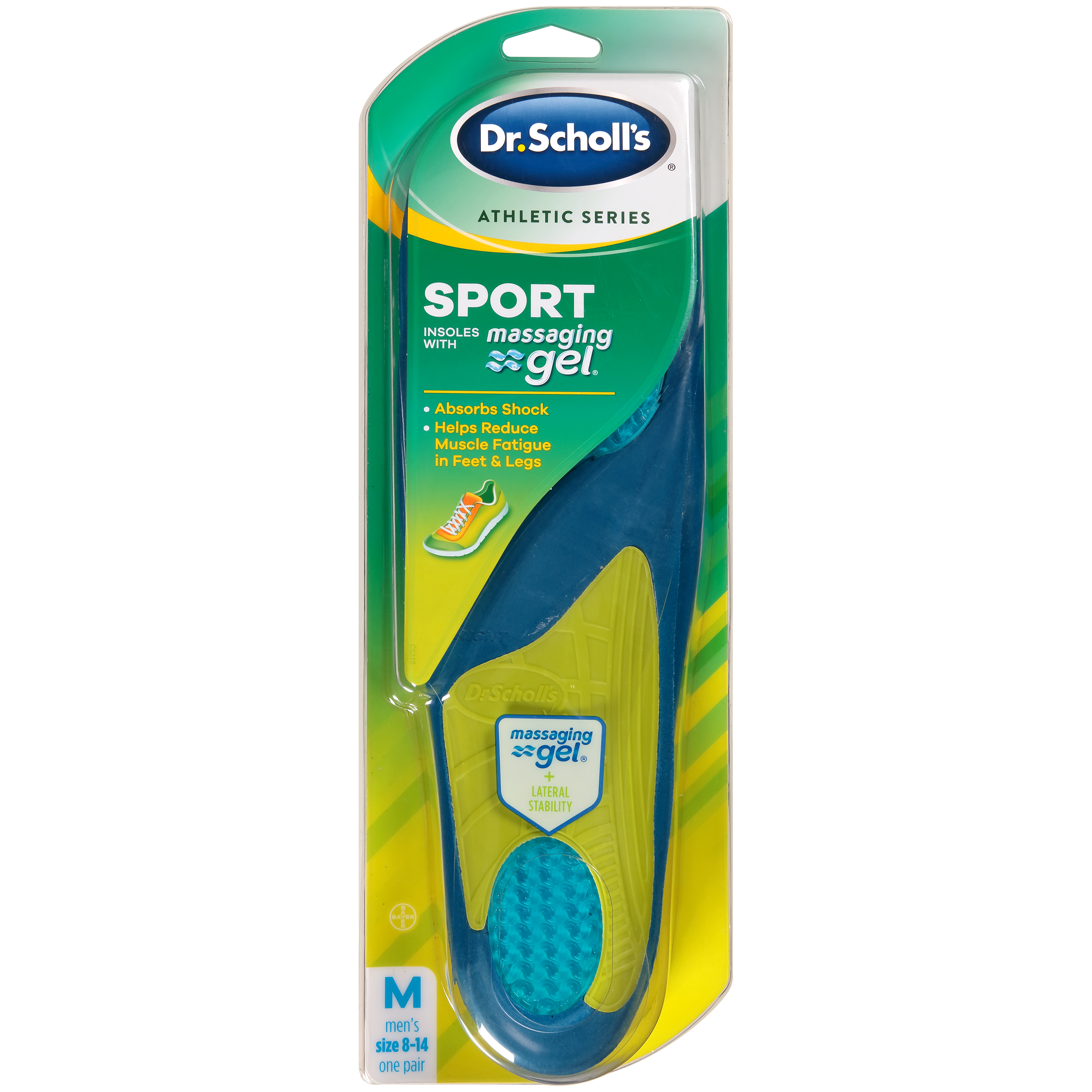 Dr. Scholl's Dr. Scholl&#8217;s Athletic Series Sport Insoles for Men, 1 Pair, Size 10.5-14