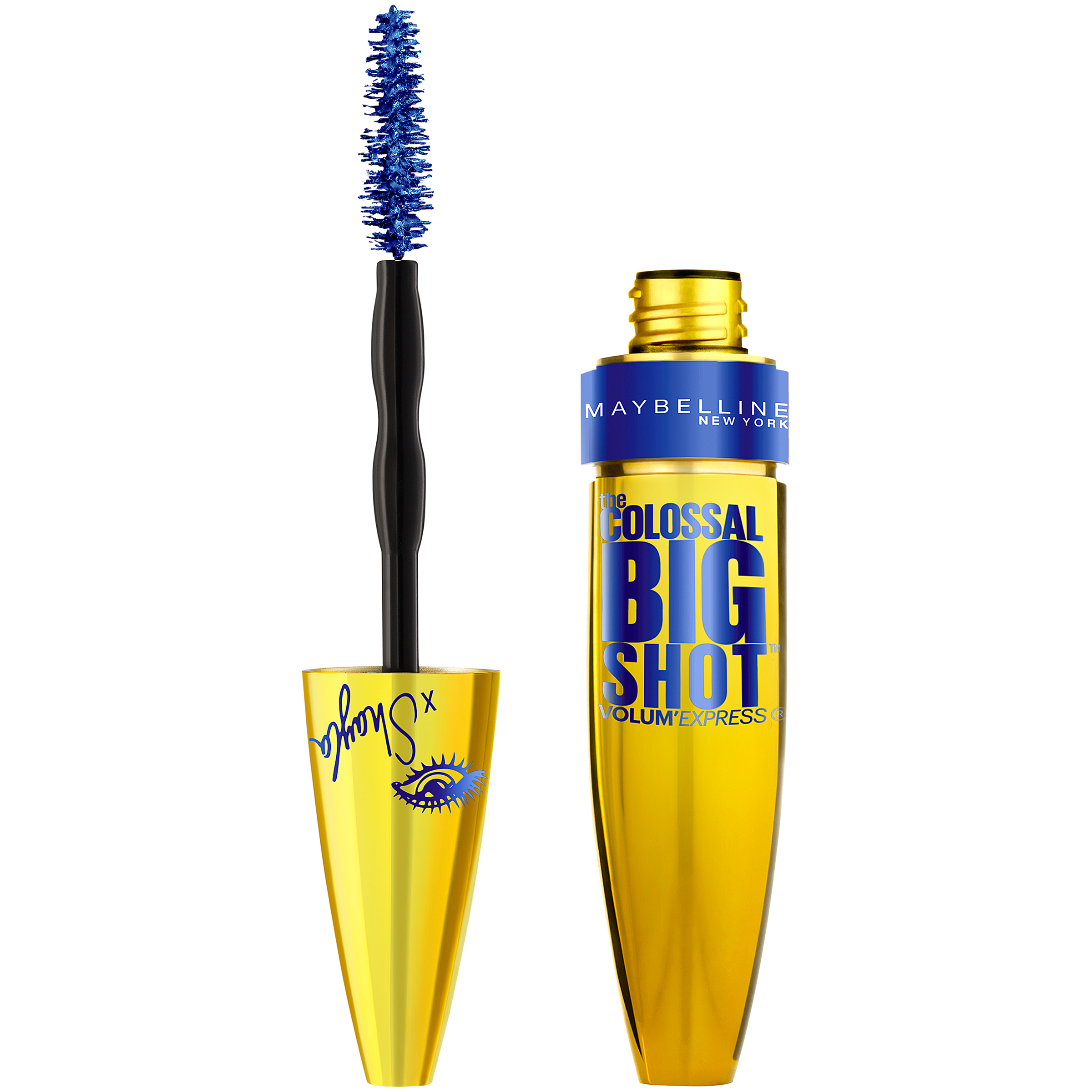 Maybelline New York Volum' Express&#174; The Colossal Big Shot&#8482; x Shayla Mascara 229 Boomin' in Blue 0.33 fl. oz. Carded Pack