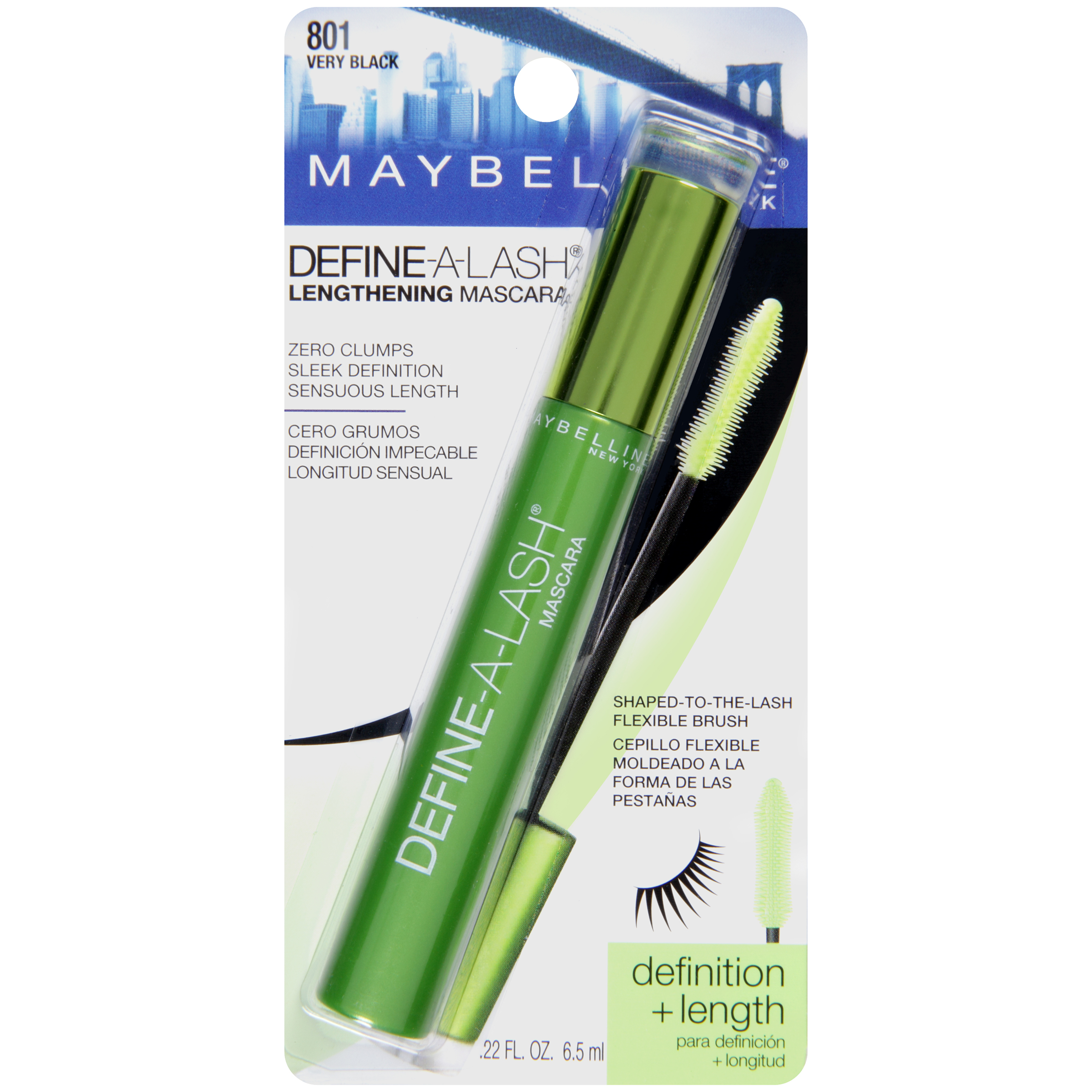 Maybelline New York Define-A-Lash Lengthening Mascara Washable, Very Black Maybelline New York Define-A-Lash Lengthening Mascara Washable, Very Black