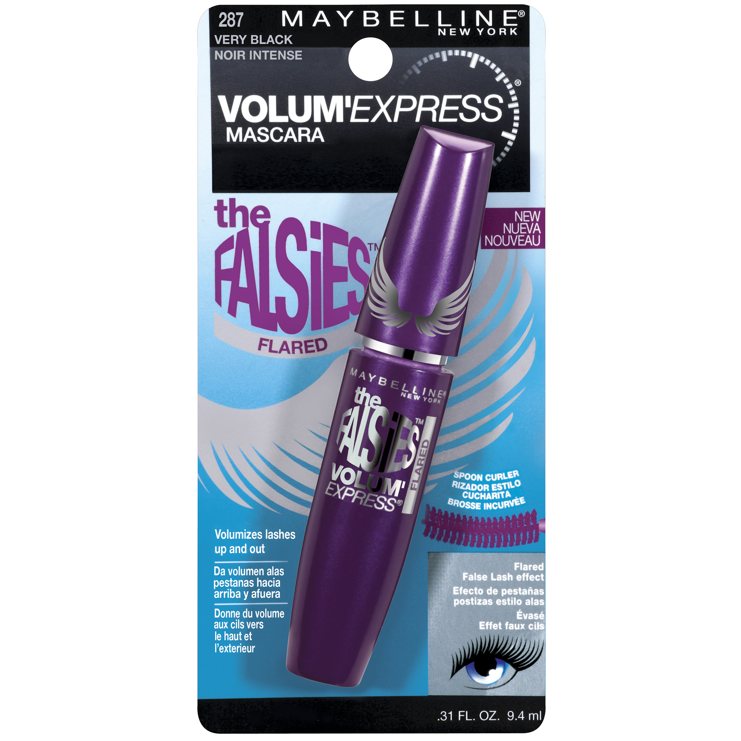 Maybelline New York Volum’ Express The Falsies Flared Mascara, Washable - Very Black Maybelline New York Volum’ Express The Falsies Flared Mascara, Washable - Very Black