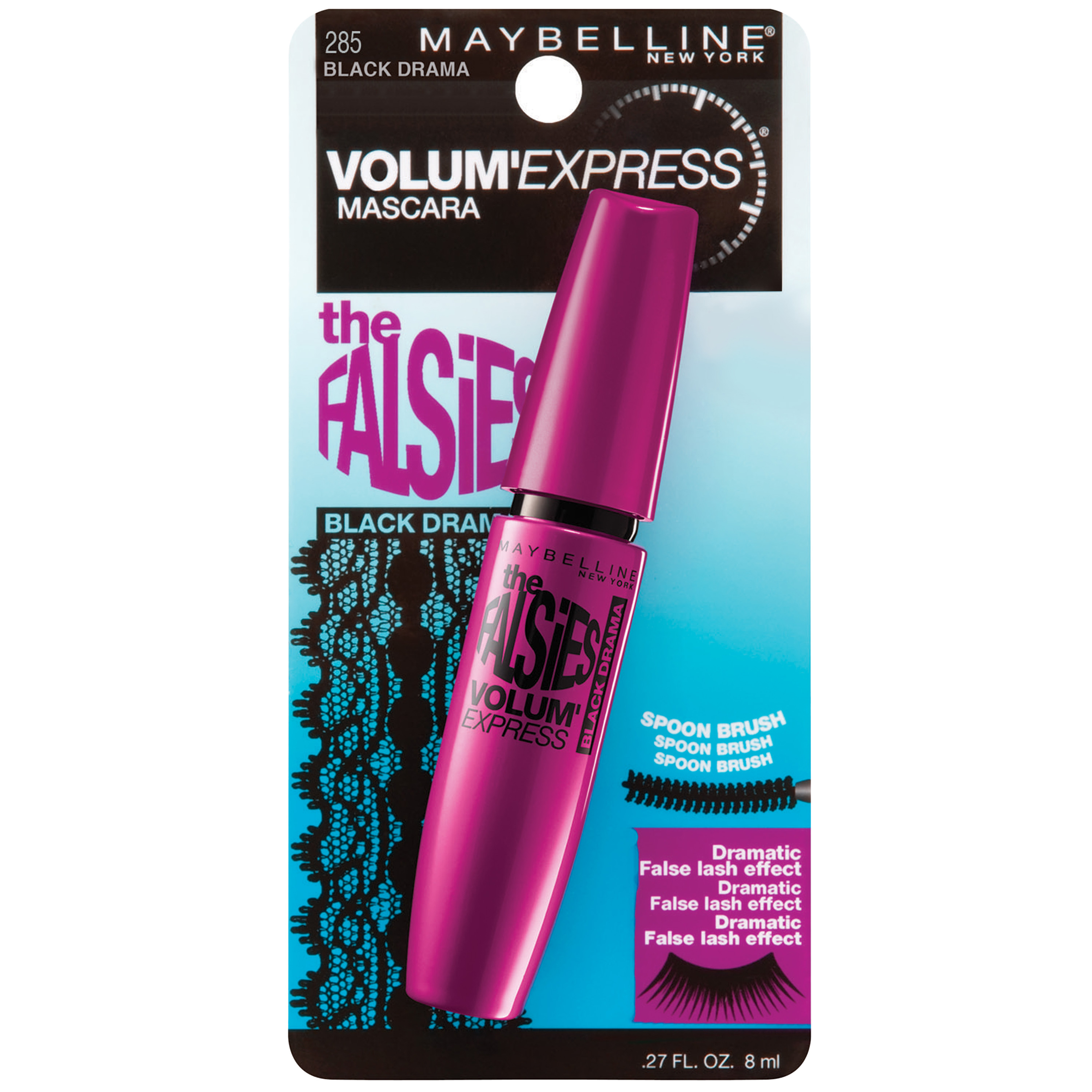 Maybelline New York Volum’ Express® The Falsiesâ„¢ Black Drama Mascara, Washable - Black Drama Maybelline New York Volum’ Express® The Falsiesâ„¢ Black Drama Mascara, Washable - Black Drama