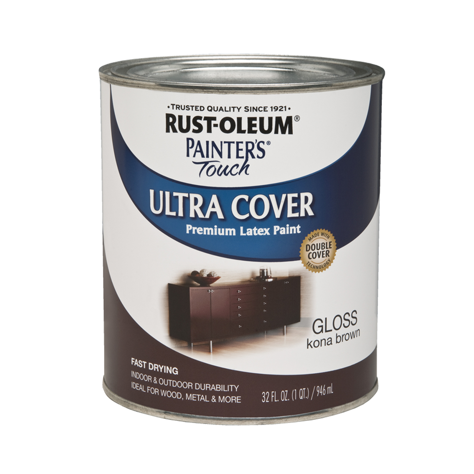 Rust-Oleum ULTRA COVER QUART   GLOSS KONA BROWN