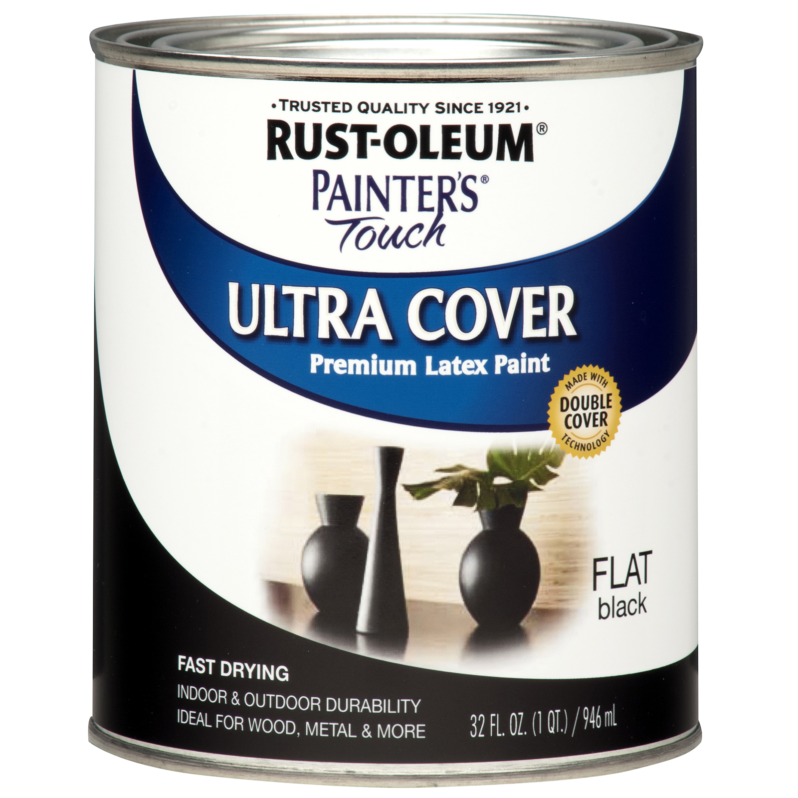 Rust-Oleum ULTRA COVER QUART   FLAT BLACK