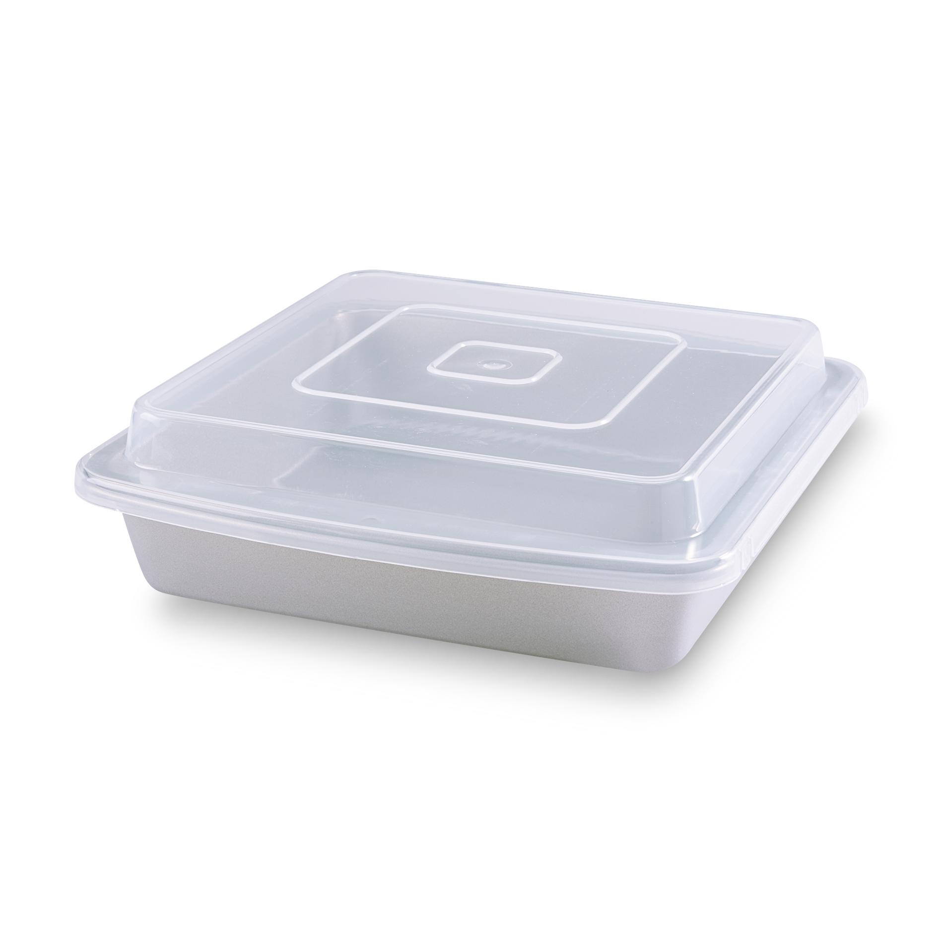 Essential Home 9-Inch Square Nonstick Cake Pan & Cover