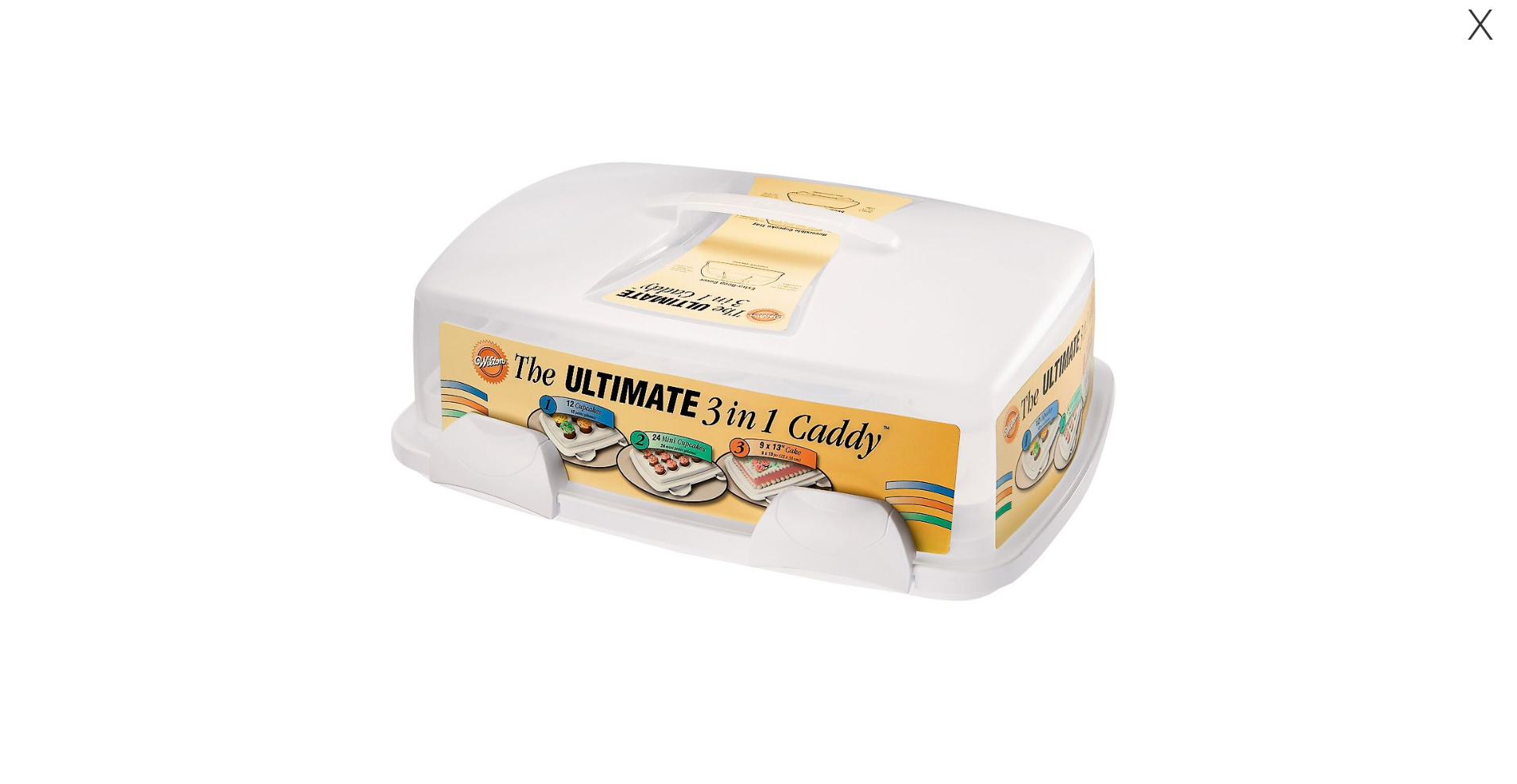 Wilton Ultimate 3-In-1 Caddy, White-2105-3281X Wilton Ultimate 3-In-1 Caddy, White-2105-3281X