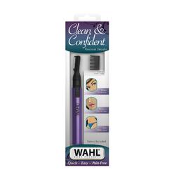 Wahl Clean & Confident Ladies Battery Pen Trimmer & Detailer with Rinseable Blades for Eyebrows, Facial Hair, & Bikini Lines - H