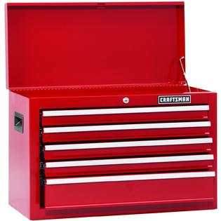 Craftsman 114262 Top Chest 5 Drawer Red Sears Outlet