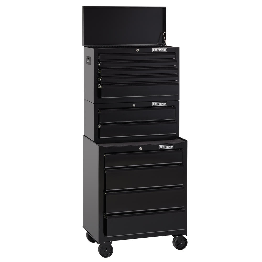 Craftsman 26" 2 Drawer StandardDuty Middle Chest Black