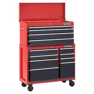 Craftsman 41 8 Drawer Heavy Duty Rolling Cabinet Red Black