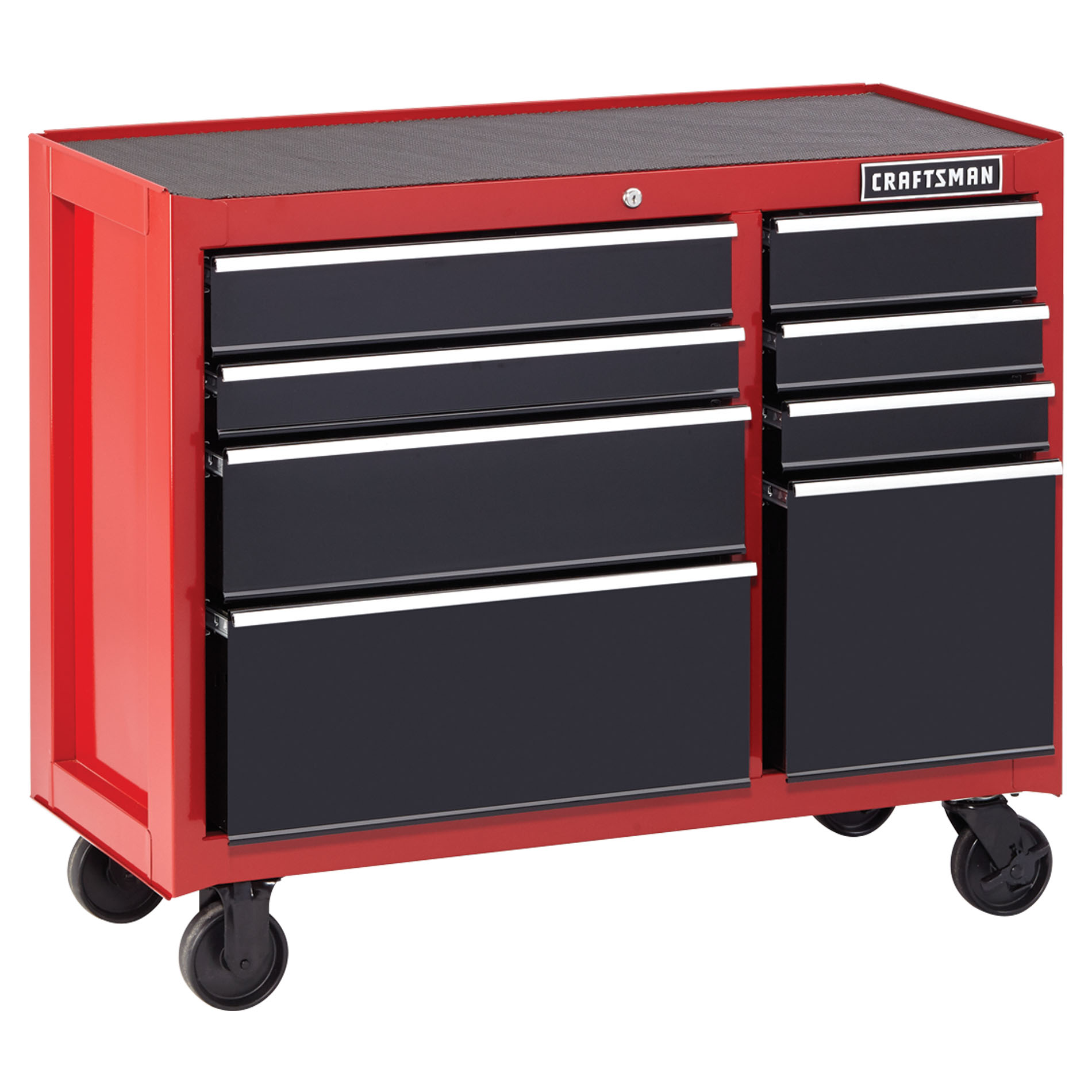 Craftsman 41 8 Drawer Heavy Duty Rolling Cabinet Red Black