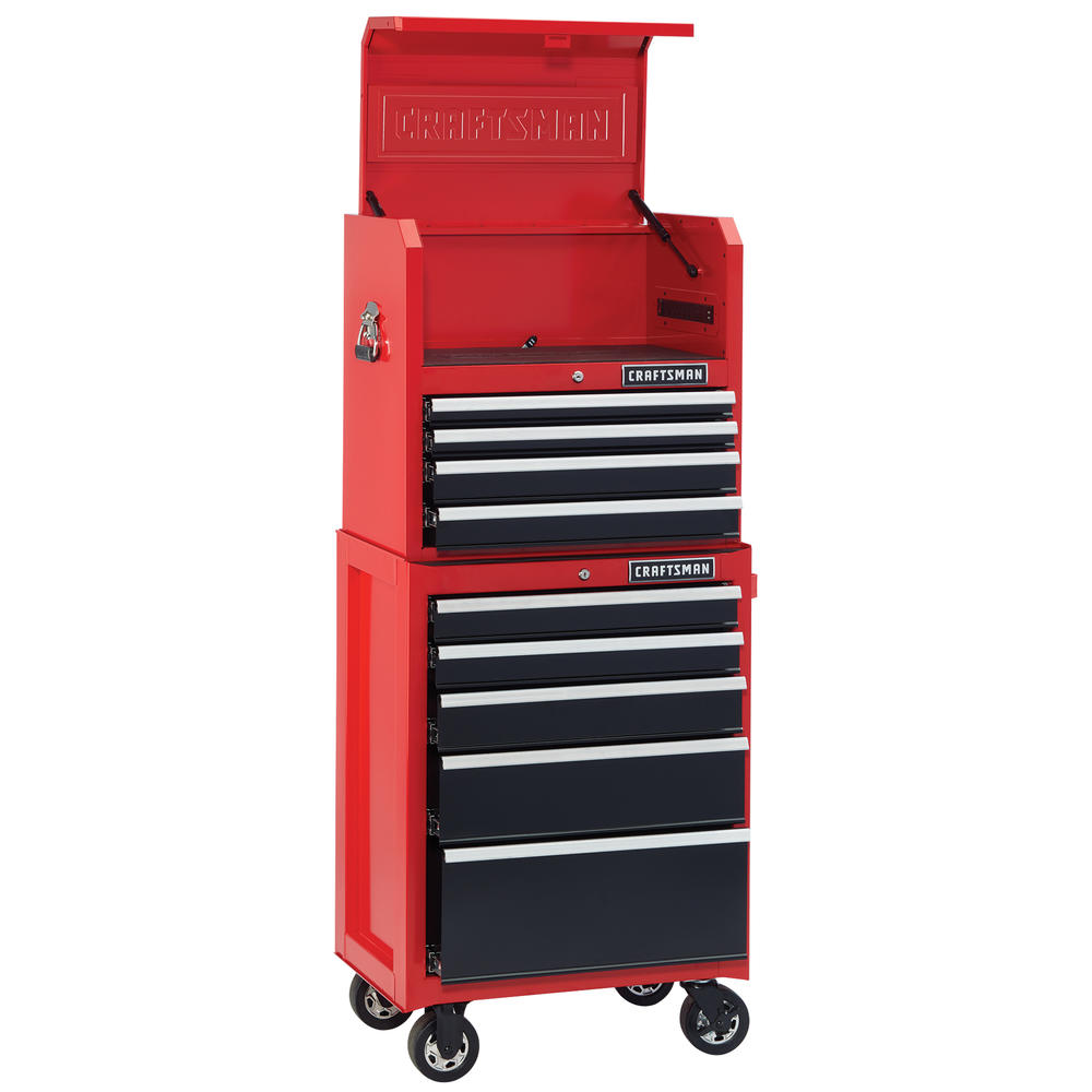 Craftsman 4-Drawer Top Chest - Red