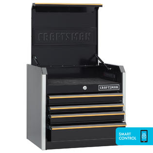 Craftsman Proseries 26 Inch 4 Drawer Top Chest Black