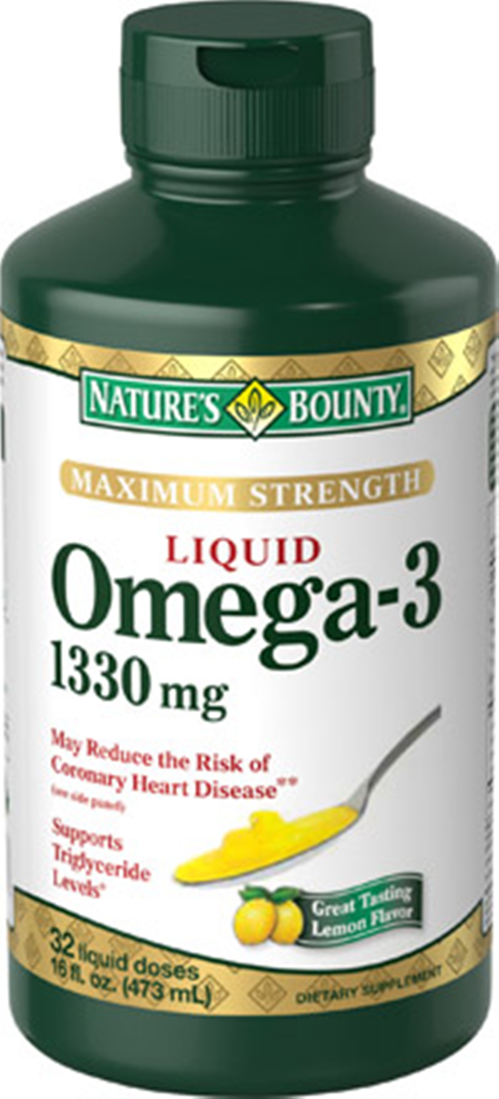 Nature's Bounty Liquid High Potency Fish Oil  Omega-3  16 Oz