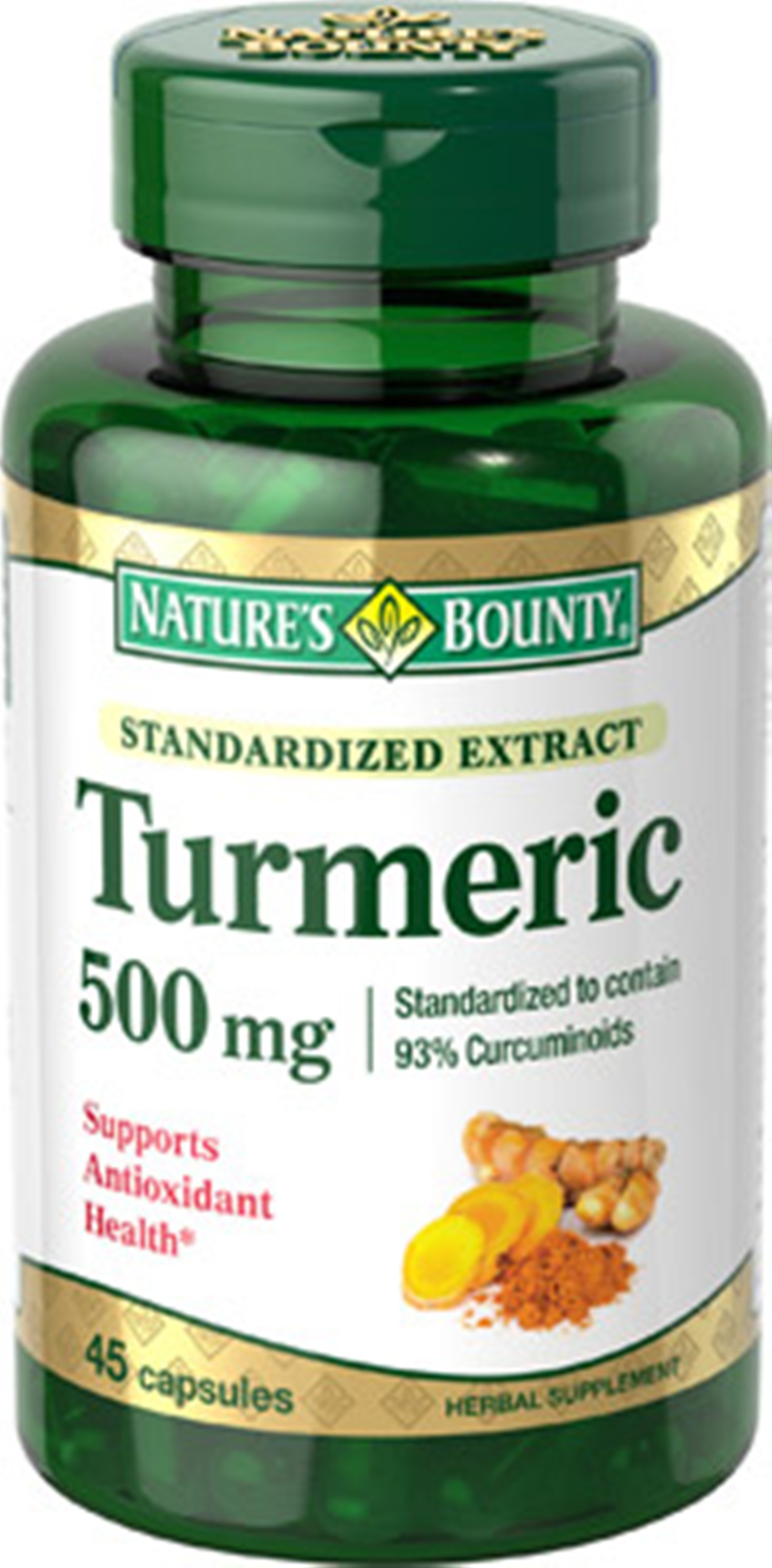 Turmeric 500 mg Standardized Extract 45 Ct
