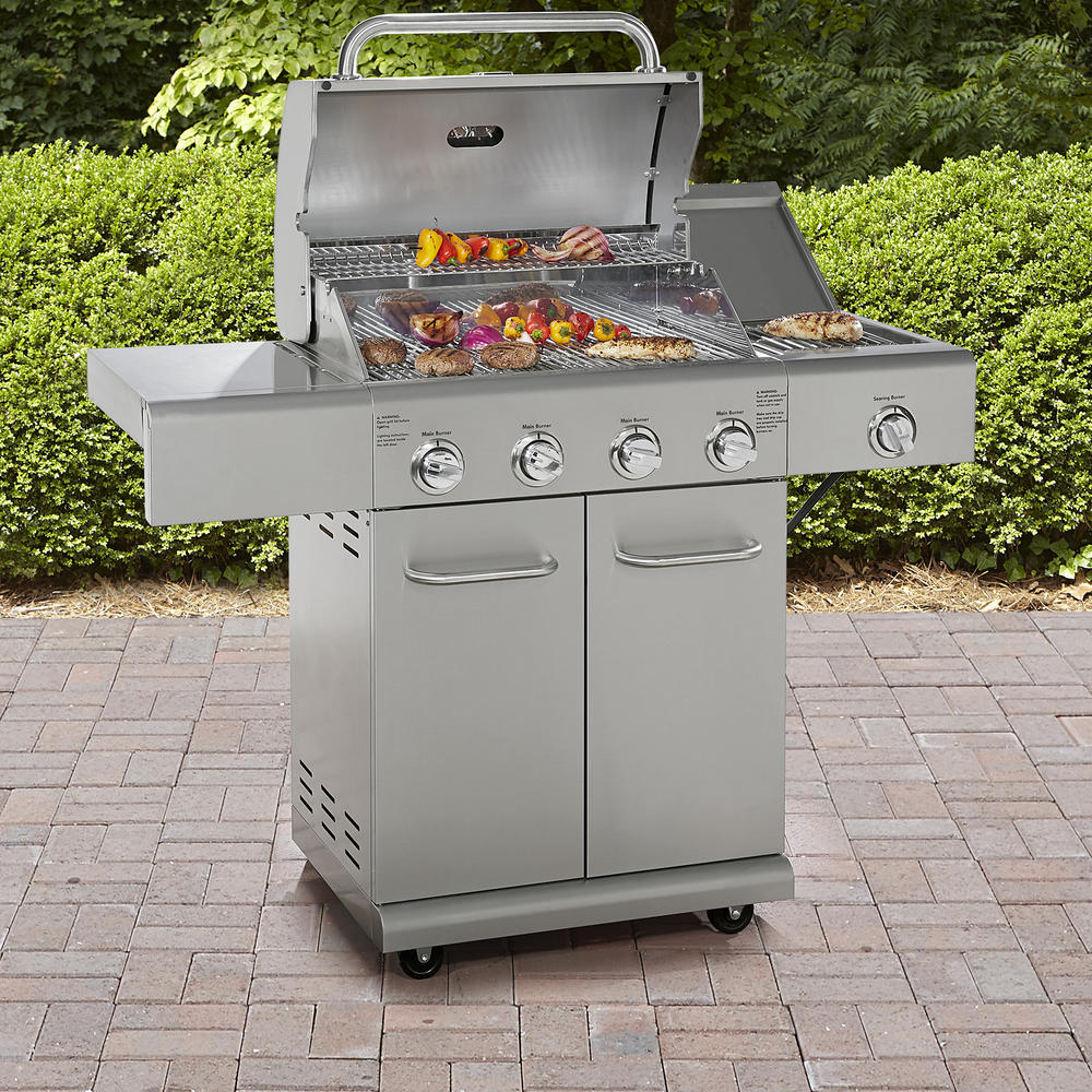 Kenmore 4Burner LP Stainless Steel Gas Grill